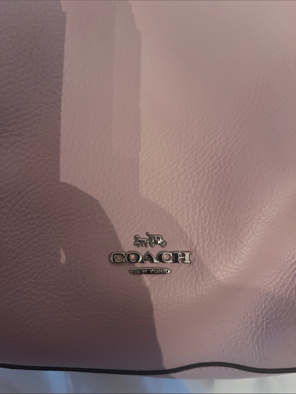 Coach Pink Pebbled Leather Crossbody Bag - Picture 3 of 12